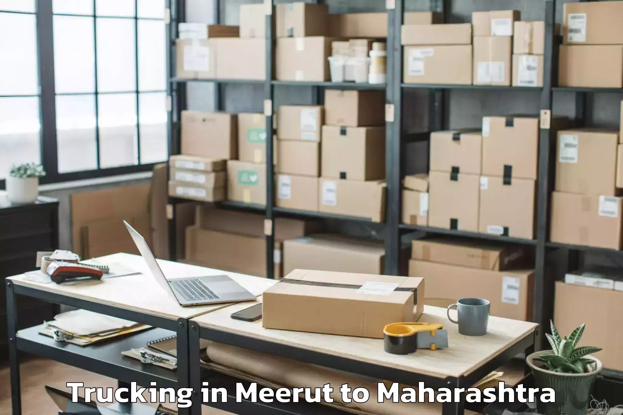 Top Meerut to Salekasa Trucking Available